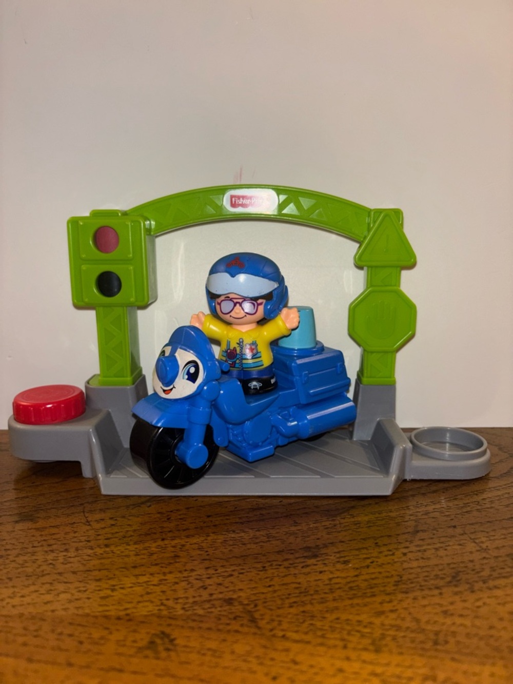 Fisher Price Little People Police Motorcycle & Officer Figure Vehicle